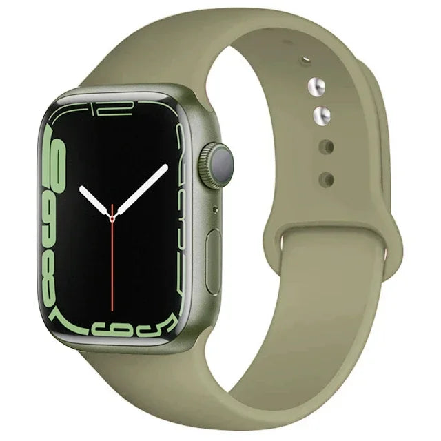 Silicone Sport Band for Apple Watch (Soft Replacement Strap)