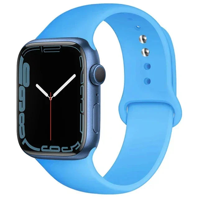 Silicone Sport Band for Apple Watch (Soft Replacement Strap)