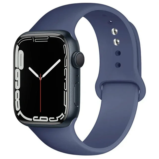 Silicone Sport Band for Apple Watch (Soft Replacement Strap)