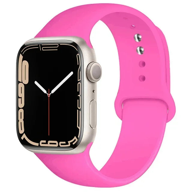 Silicone Sport Band for Apple Watch (Soft Replacement Strap)