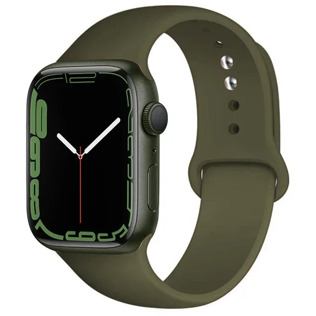 Silicone Sport Band for Apple Watch (Soft Replacement Strap)