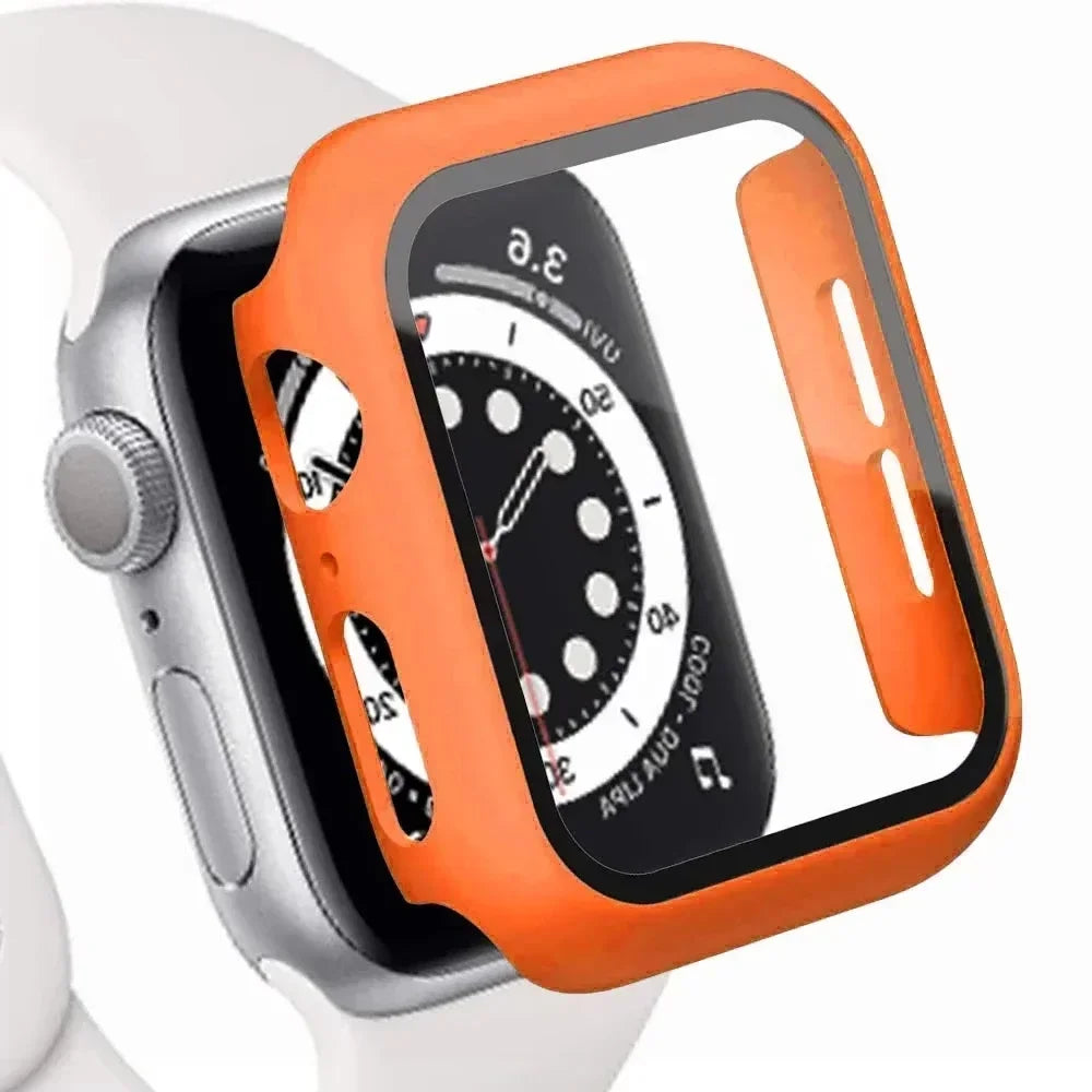 Matte Tempered Glass + Hard PC Bumper Case for Apple Watch Series 10 (42mm / 46mm)