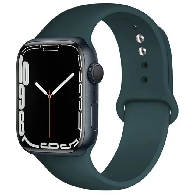 Silicone Sport Band for Apple Watch (Soft Replacement Strap)