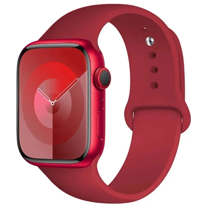 Silicone Sport Band for Apple Watch (Soft Replacement Strap)