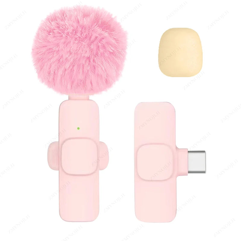 Wireless Lavalier Microphone Portable Mini Clip-On Mic for Recording & Live Use