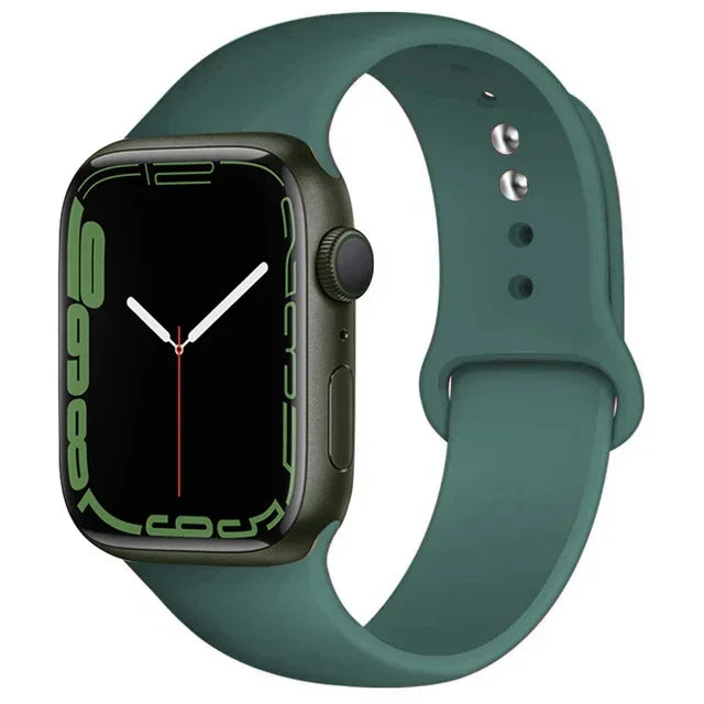 Silicone Sport Band for Apple Watch (Soft Replacement Strap)