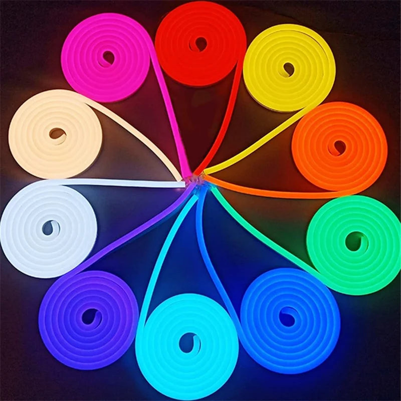 USB RGB LED Neon Rope Light with Remote Control for Gaming & Room Lighting